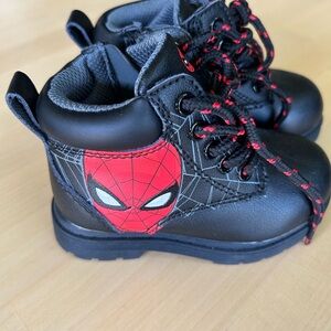 Toddler Marvel Black and Red Spider-Man Boots
